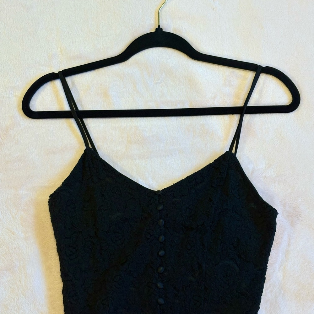 Forever 21 Black Lace Crop Top